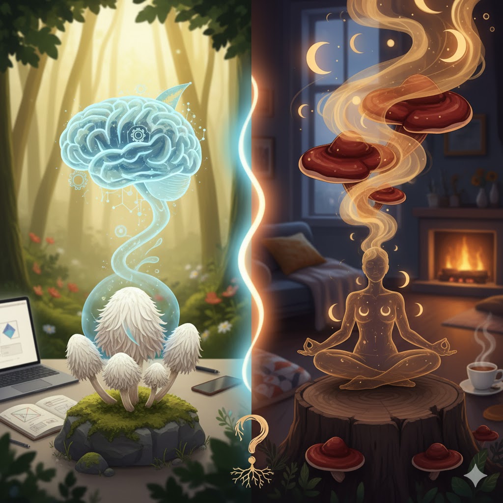 Lion’s Mane vs Reishi: Focus vs Calm Explained